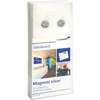 Legamaster Glassboard Rund Magnete Silber 12 mm Pack of 6