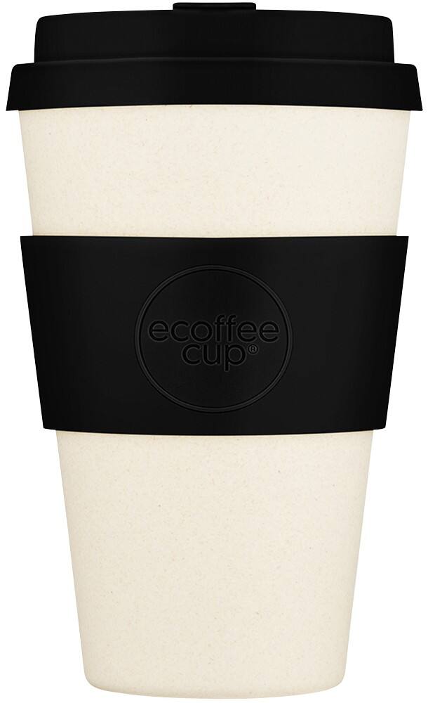 Gobelet réutilisable Ecoffee Réutilisable Beige, noir 400 ml