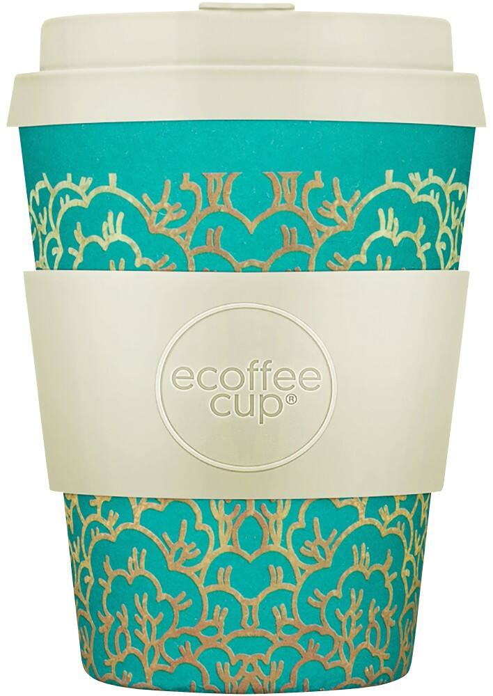 Gobelet Ecoffee Cup réutilisable 350 ml Beige, turquoise