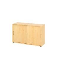 Hammerbacher Schrank Spanplatte 2 Fachböden abschließbar  Ahorn Braun