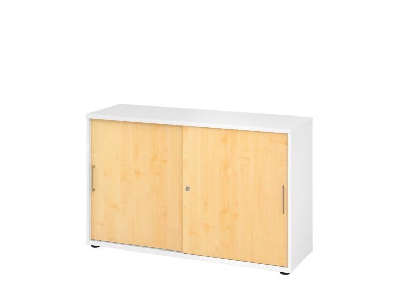 Armoire Hammerbacher Aggloméré 2 Étagères Verrouillable  Blanc