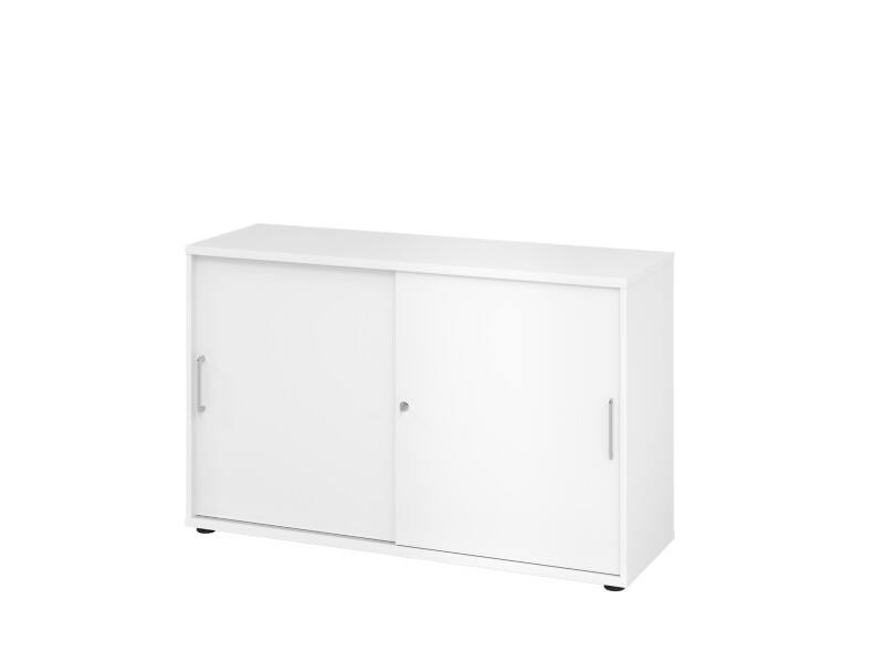 Armoire Hammerbacher Aggloméré 2 Étagères Verrouillable  Blanc