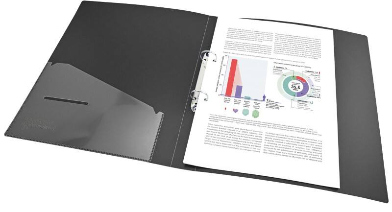 Rapesco Germ-Savvy 25 mm Ringbuch PP (Polypropylen) A4 2 Ringe Schwarz 4 Stück