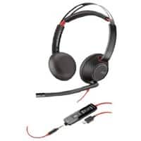 Casque Plantronics Blackwire C5220 Noir, rouge