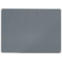 Tableau d'affichage en feutre Gris Nobo Premium Plus 120 x 90 cm