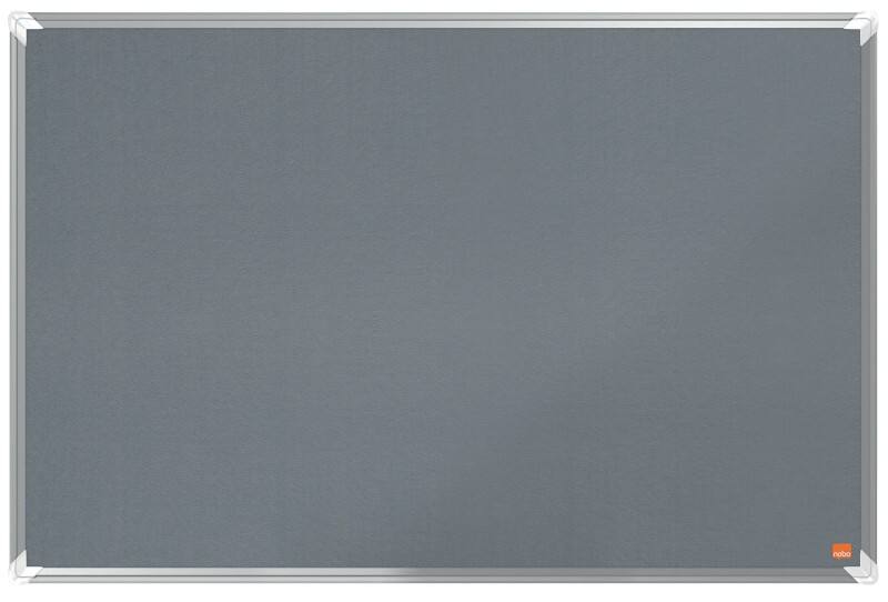Tableau d'affichage en feutre Gris Nobo Premium Plus 90 x 60 cm