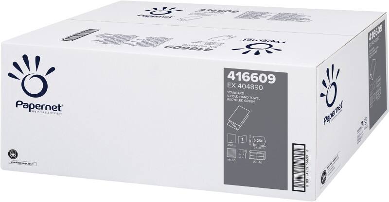 Papernet Standard Papierhandtücher V-falz (zick-zack) Grün 1-lagig 416609 20 Stück à 250 Blatt