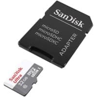 Carte mémoire SanDisk Ultra Lite microSDHC UHS-I avec adaptateur SD 32 Go Classe 10