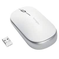 Souris sans fil ergonomique Kensington SureTrack Dual K75353WW Optique Droitier et gaucher Bluetooth/nano-récepteur USB-A Blanc