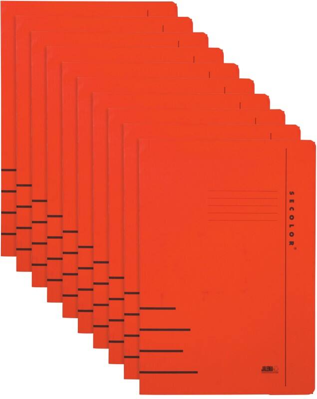 Chemise à clip Jalema Secolor Folio Rouge Paquet de 10