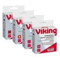 Viking Kompatibel Brother Tintenpatrone Schwarz, Cyan, Magenta, Gelb Multipack 4 Stück