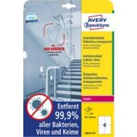 AVERY Zweckform L8013-10 Antimikrobielle Etiketten 210 x 297 mm Weiss 10 Blatt à 4 Etikett