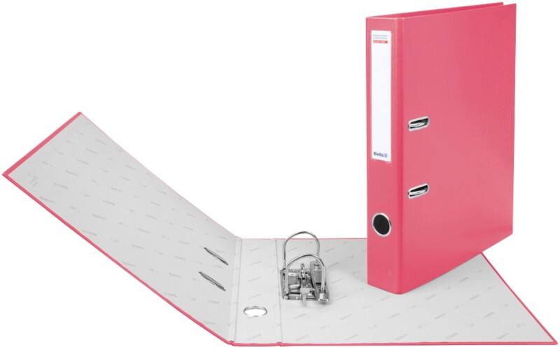 Biella Ordner Schmal A4 40 mm Rosa 2 Ringe 10341440U Kunststoff