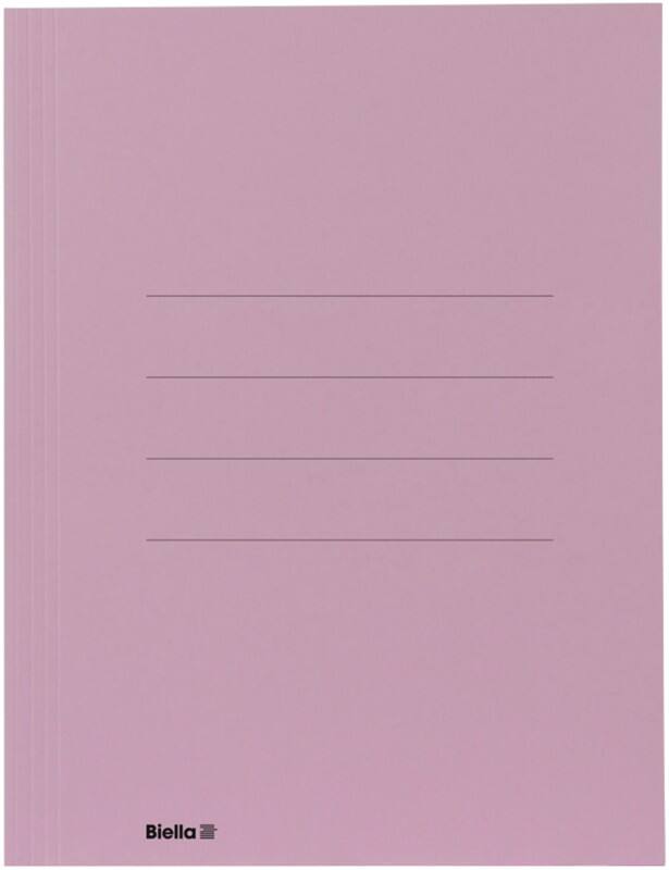 Biella Aktensammler mit 3 Klappen Recycolor A4 Violett Karton 25 x 32 x 0,2 cm Packung mit 25 Stück