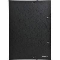 Chemise Biella avec élastiques A3 Noir Carton 32 x 44 x 0.5 cm Paquet de 10