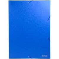 Biella Mappe mit Gummiband Topcolor A3 Blau Karton 32 x 44 x 0,5 cm 10 Stück