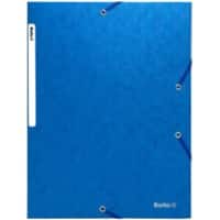Chemise à élastiques Biella avec élastiques A4 Bleu Carton 26 x 33,5 x 0.5 cm Paquet de 25