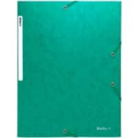 Biella Mappe mit Gummiband A4 Grün Karton 26 x 33,5 x 0,5 cm Packung mit 25 Stück