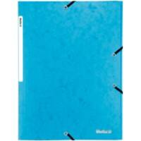 Chemise Biella avec élastiques A4 Bleu clair Carton 23,6 x 31,8 x 0.5 cm Paquet de 25