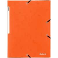 Biella Mappe mit Gummiband A4 Topcolor Orange Karton 24,2 x 31,8 x 0,5 cm Packung mit 25 Stück