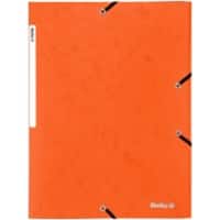 Chemise à élastiques Biella avec élastiques A4 Orange Carton 24,2 x 31,8 x 0.5 cm Paquet de 25