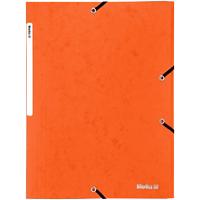 Biella Mappe mit Gummiband A4 Topcolor Orange Karton 24,2 x 31,8 x 0,5 cm Packung mit 25 Stück