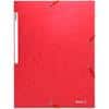 Biella Mappe mit Gummiband A4 Rot Karton 26 x 33,5 x 0,5 cm Packung mit 25 Stück