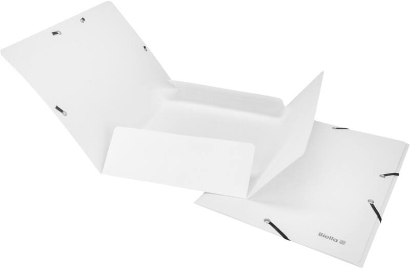 Chemise Biella avec élastiques A4 Blanc Carton 24,2 x 31,8 x 0.5 cm Paquet de 25