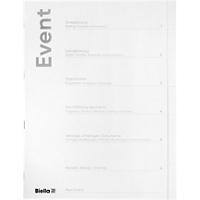 Biella Eventmappe 6-teilig deutsch Weisser Karton 26 x 31,5 x 0,4 cm 10 Stück