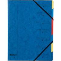 Trieur Biella à 7 compartiments Topcolor Bleu Carton 24.1 X 31.9 x 0.5 cm Paquet de 20