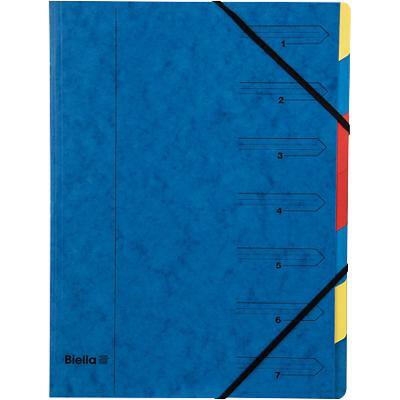 Trieur Biella à 7 compartiments Topcolor Bleu Carton 24.1 X 31.9 x 0.5 cm Paquet de 20