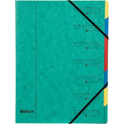 Biella-Ordnungsmappe 7-teilig Topcolor Grün Karton 24,5 x 32 x 0,5 cm 20 Stück
