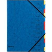 Biella-Ordnungsmappe 12-teilig Topcolor Blue Cardboard 24,5 x 32 x 1 cm Packung mit 15 Stück