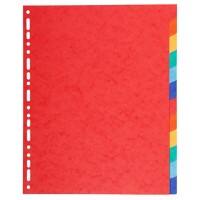 Intercalaires Biella TopColor Vierge Assortiment 12 intercalaires Carton 0479012.00 25 Unités