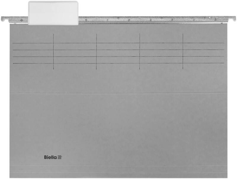 Intercalaires Biella A4 Original Gris Carton Vierge Paquet de 10