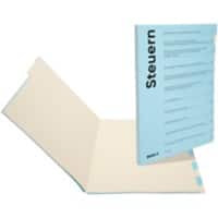 Dossier d’impôts Biella A4 Allemand Beige, bleu 12 intercalaires Carton Vierge Paquet de 3