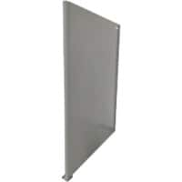 Écran de protection portable Manorga 7035 Angle à 90° Acier Gris 175 cm