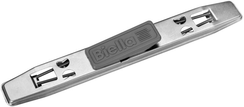 Biella Niederhalter 0199100.00 Silberner vernickelter Stahl Packung mit 200 Stück