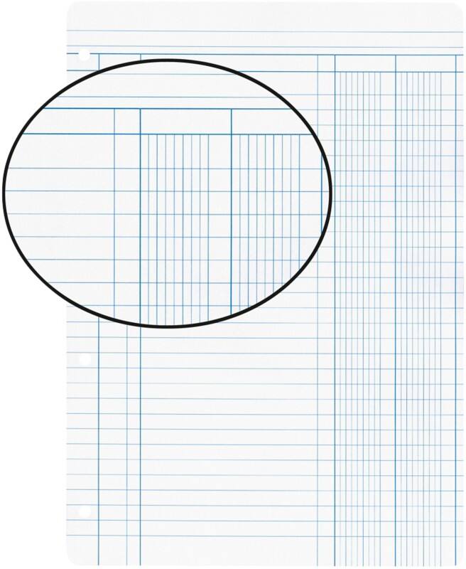 Feuilles de rechange pour classeur à anneaux Biella 4 trous Blanc Ligné Paquet de 500 Feuilles