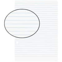 Feuilles de rechange pour bloc-notes Biella 2 trous Blanc Paquet de 1000 feuilles