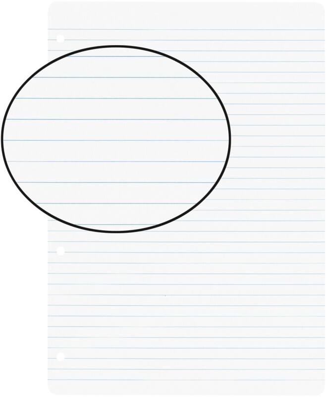 Feuilles de rechange pour bloc-notes Biella A4 4 trous Blanc Ligné Paquet de 500 feuilles