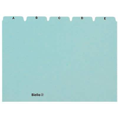 Cartes-guides Biella A5 Bleu A-Z Paquet de 3