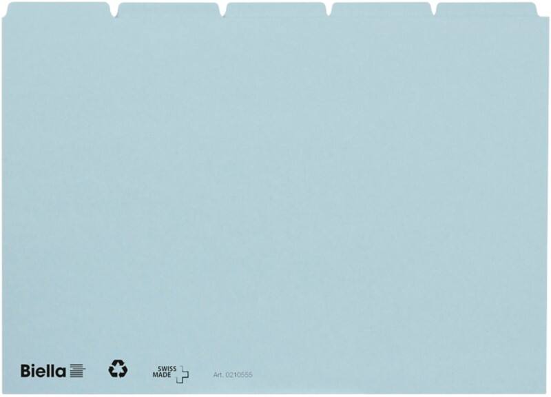 Cartes-guides Biella A5 16 x 21 x 1.3 cm Carton Bleu 5 Unités