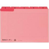 Cartes-guides Biella A-Z A6 11.5 x 15 x 1.3 cm Carton Rouge Paquet de 3 unités