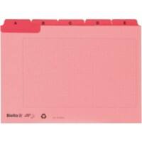 Biella Leitkarten A-Z rot A6 11,5 x 15 x 1,3 cm Karton 3 Stück