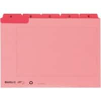 Cartes-guides Biella A-Z A6 11.5 x 15 x 1.3 cm Carton Rouge Paquet de 3 unités