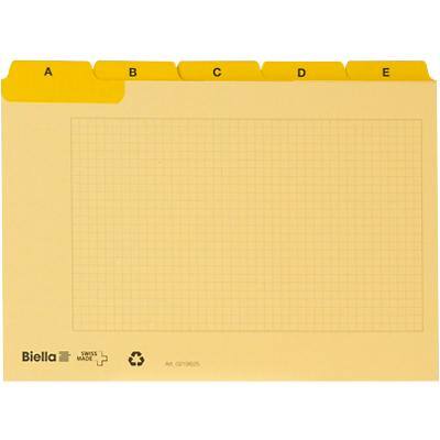 Cartes-guides Biella A-Z A6 11.5 x 15 x 1.3 cm Carton Jaune Paquet de 3