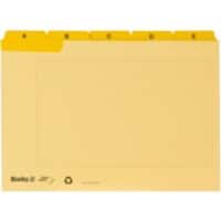 Biella Leitkarten A-Z gelb A6 11,5 x 15 x 1,3 cm Karton 3 Stück