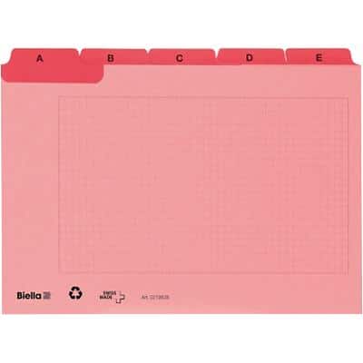 Cartes-guides Biella A-Z A7 8.5 x 10.5 x 1.3 cm Carton Rouge Paquet de 3 unités