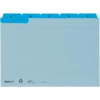 Biella Leitkarten A-Z blau A7 8,5 x 10,5 x 1,3 cm Karton 3 Stück